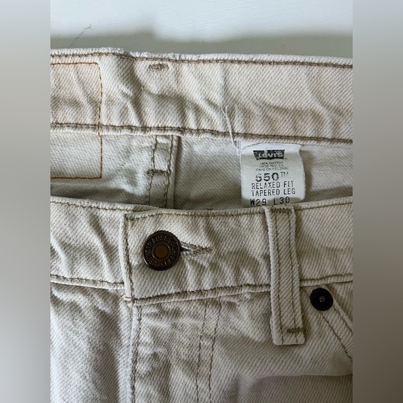 Levi’s Vintage 90’s 550 cream | Size: 29x30 - Picture 2 of 7